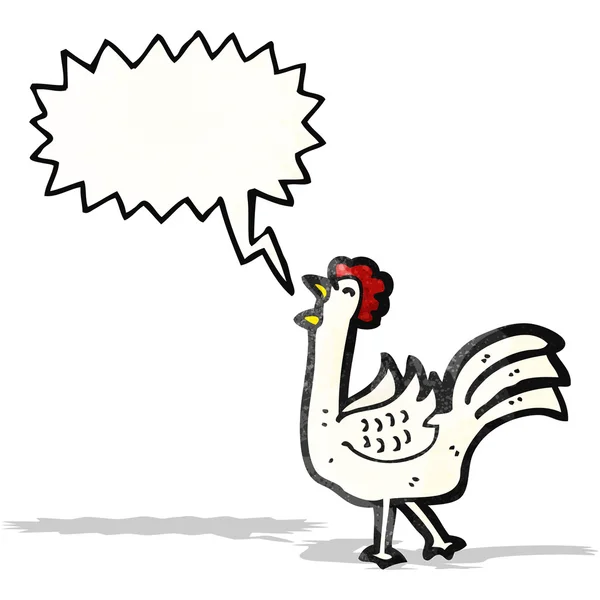 Karikatur gackerndes Huhn — Stockvektor