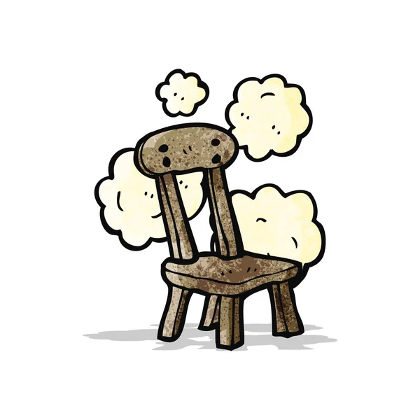 Old school chair cartoon — Stock Vector