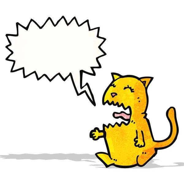 Skrikande katt cartoon — Stock vektor