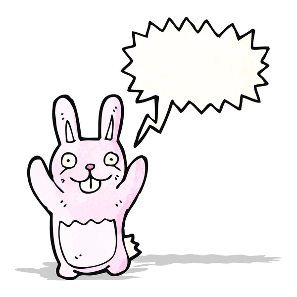 Kreskówka różowy królik — Wektor stockowy