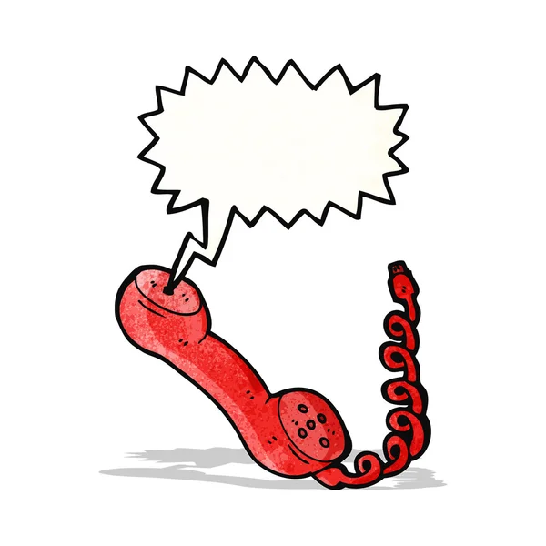 Cartoon praten telefoon — Stockvector