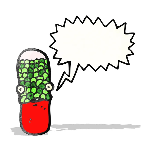 Cartone animato capsule farmaci — Vettoriale Stock