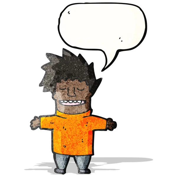 Sprekende cartoon man — Stockvector