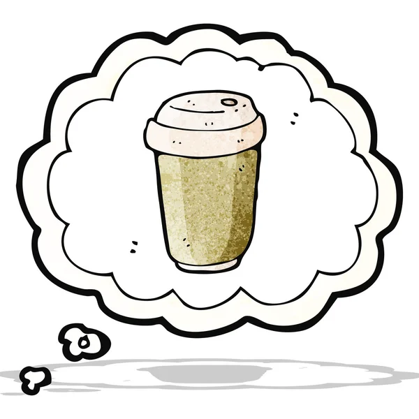 Cartoon koffie verlangen — Stockvector