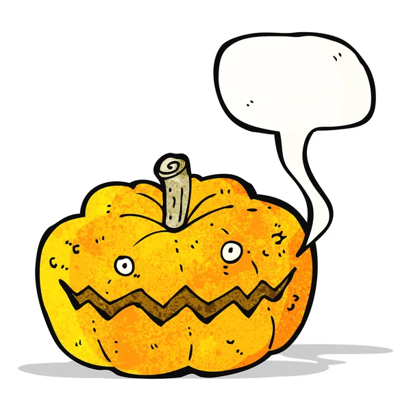 Dibujos animados calabaza espeluznante — Archivo Imágenes Vectoriales