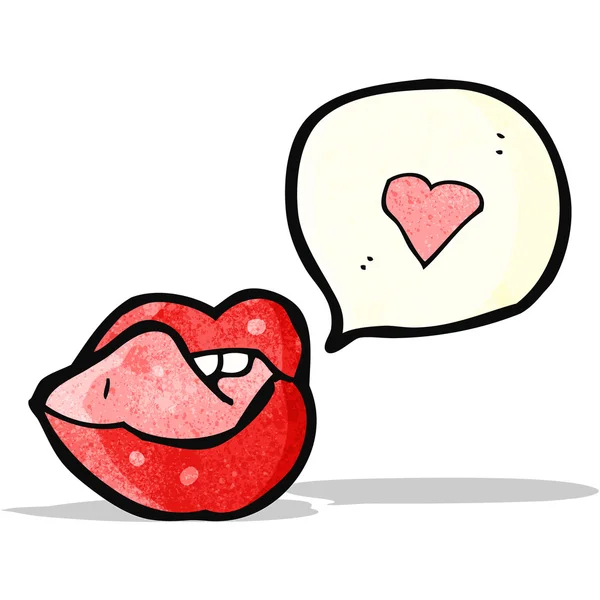 Sexy Cartoon Lippen — Stockvektor