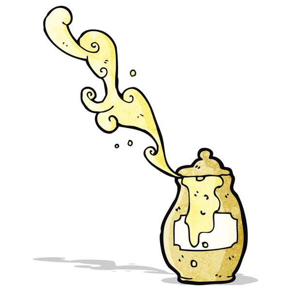 老粘土蜜罐卡通 — 图库矢量图片