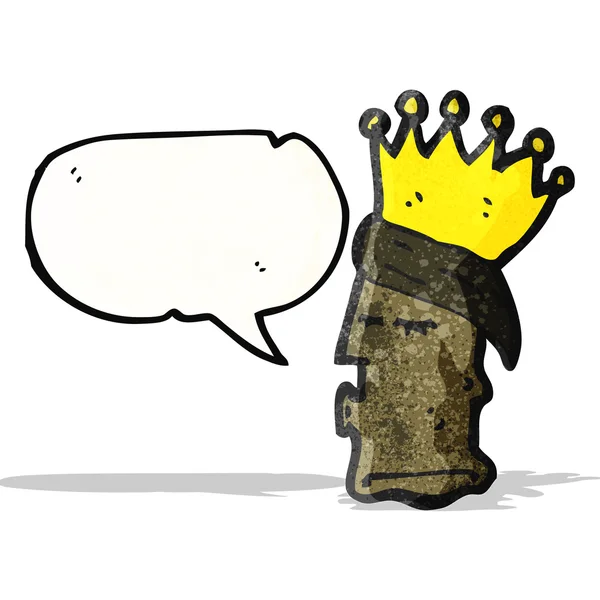 Kings head cartoon — Stock vektor