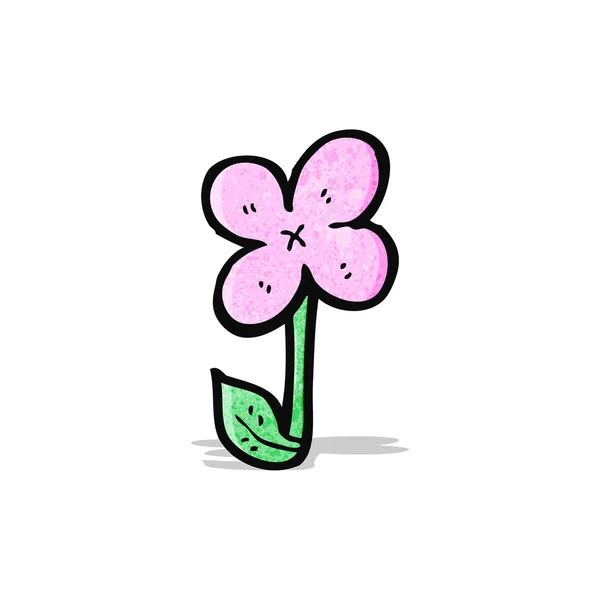 Dessin animé fleur décorative — Image vectorielle