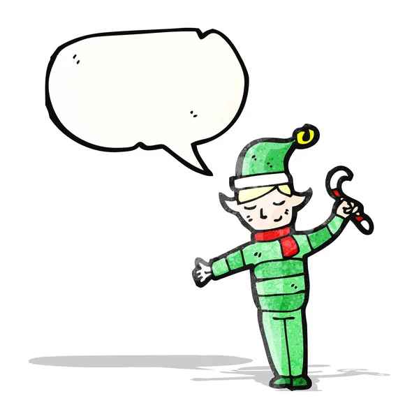 卡通圣诞精灵 — 图库矢量图片