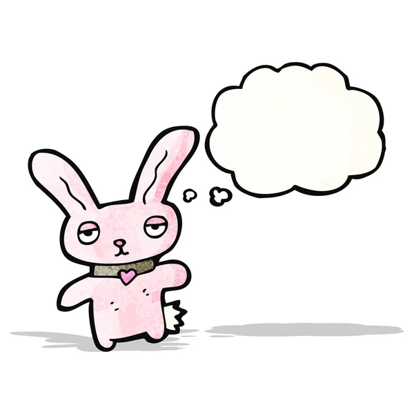 Caricature lapin rose — Image vectorielle