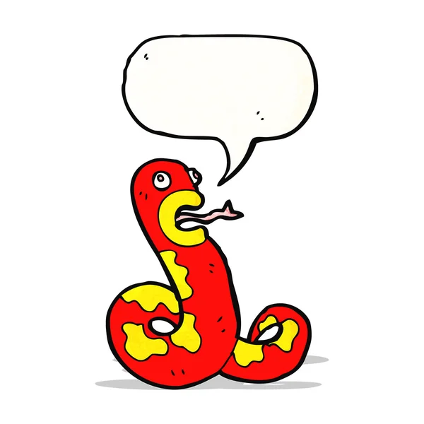 Kreslený jedovatý had — Stockový vektor