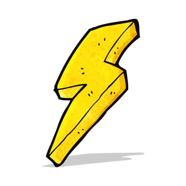 Lightning bolt çizgi film simgesi