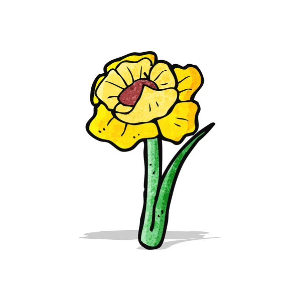 Flor de dibujos animados — Vector de stock