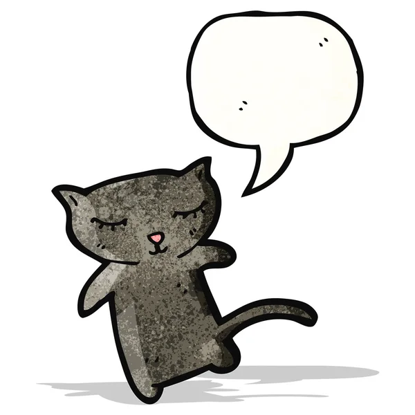 漫画黒い猫 — ストックベクタ