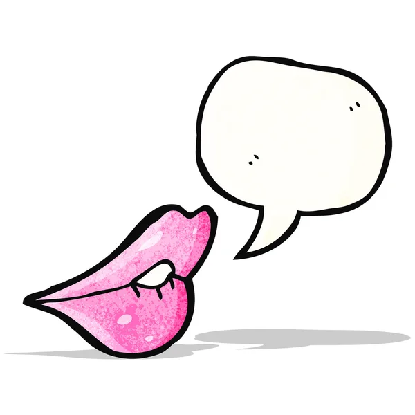 Sexy dibujos animados labios — Vector de stock