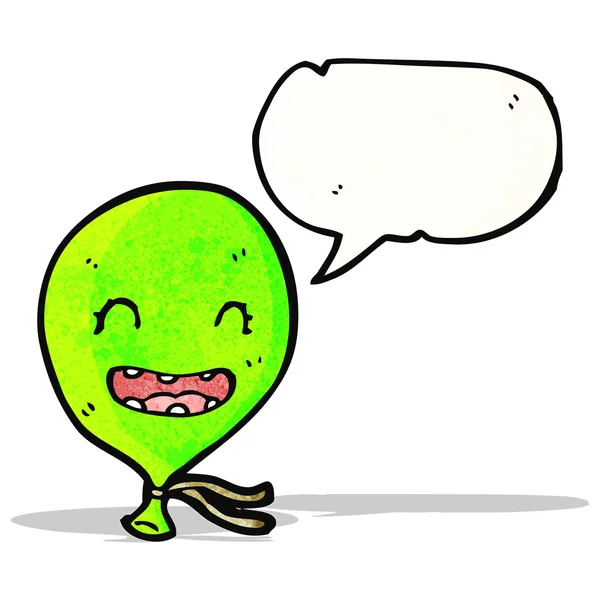 Talking balloon cartoon character — Stock Vector