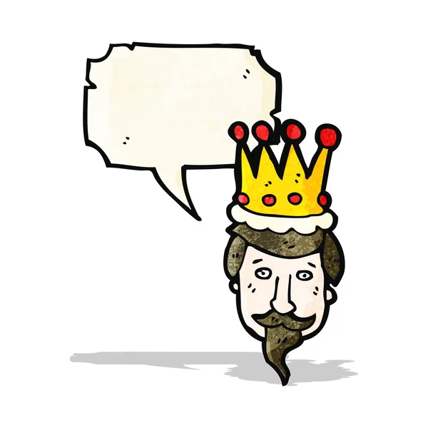 Głowa kreskówka królów — Wektor stockowy