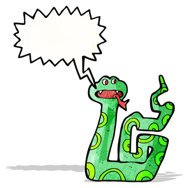 Dibujos animados de serpiente siseante — Archivo Imágenes Vectoriales