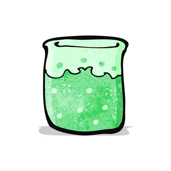 バブルの化学薬品の漫画 — ストックベクタ