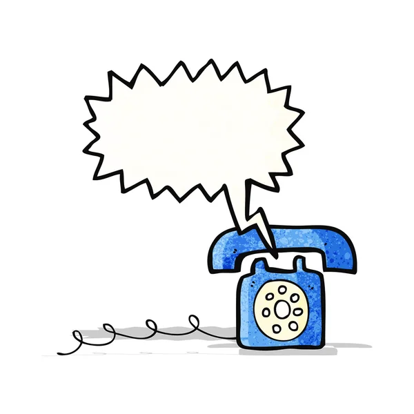 Cartoon ringing telephone — Stock Vector