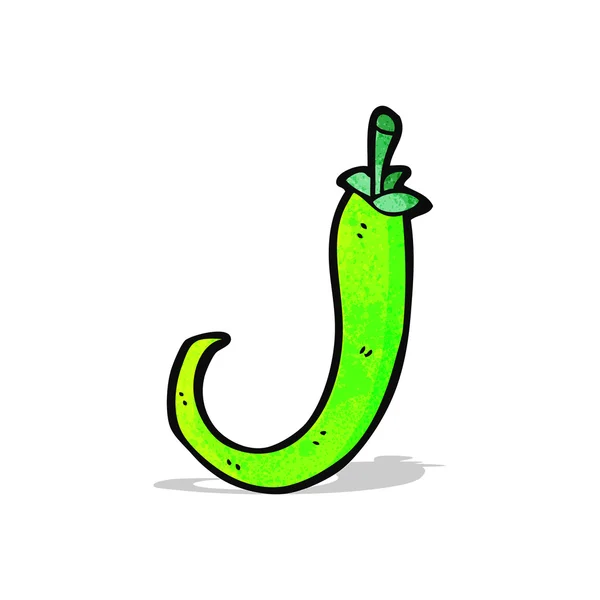 Cartoon grüne Chili — Stockvektor