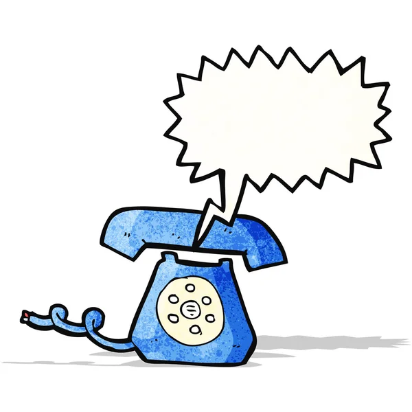 Cartoon ringing telephone — Stock Vector