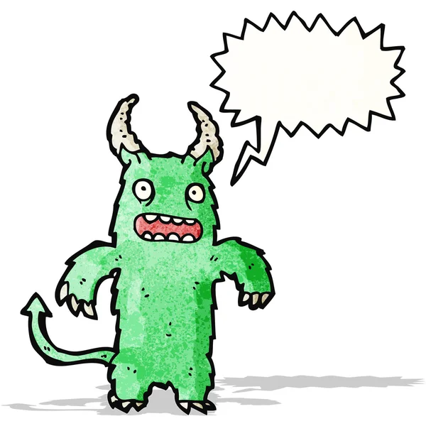 Dibujos animados de monstruo gritando — Stockvector