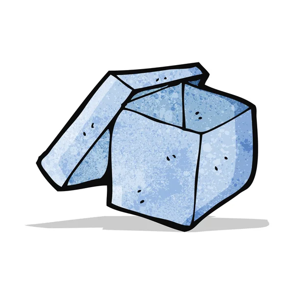 Caja abierta de dibujos animados — Vector de stock