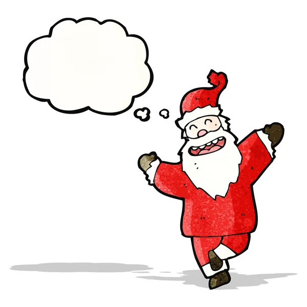 Dancing santa claus cartoon — Stock Vector