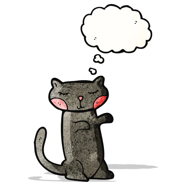 Dibujos animados gato negro — Vector de stock