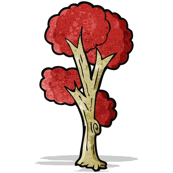 Árbol de dibujos animados en otoño — Archivo Imágenes Vectoriales