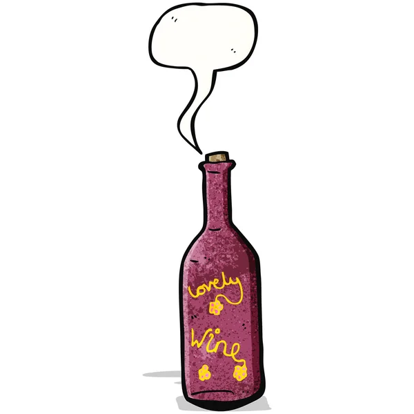 Cartoon lovely wine — Stock Vector