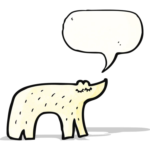 Cute polar bear cartoon — Stock Vector