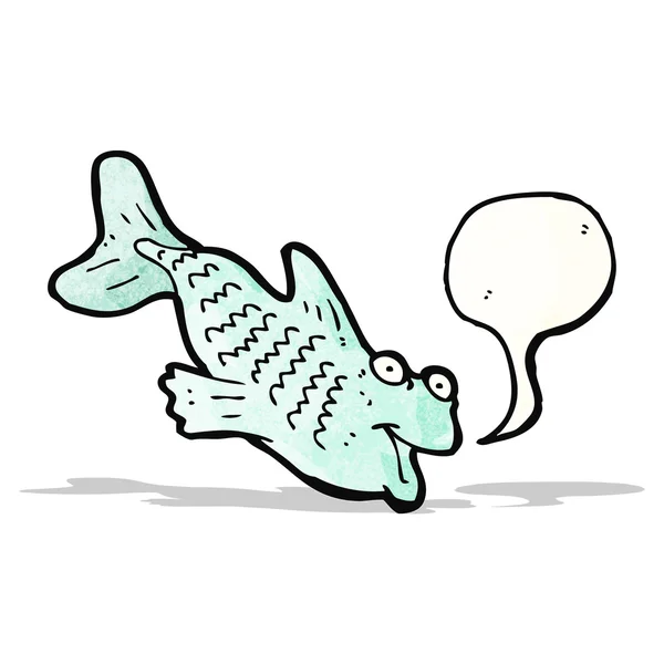 Kreslený mluví ryb — Stockový vektor