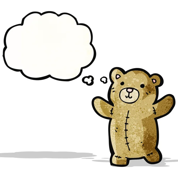 Симпатичная карикатура на плюшевого медведя — стоковый вектор