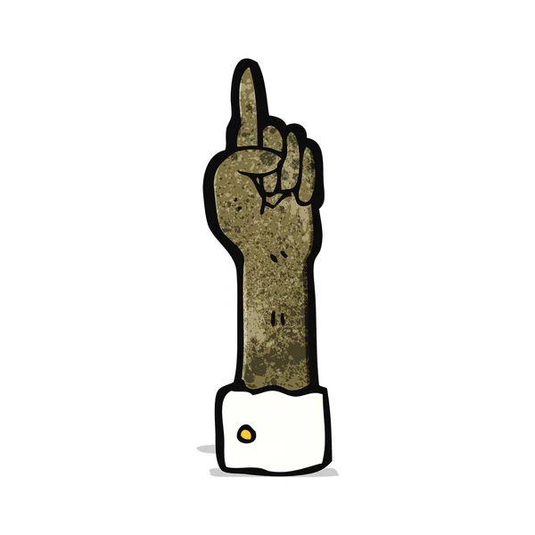 Cartoon mit dem Zeigefinger — Stockvektor