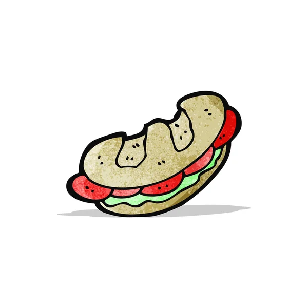 Sandwich cartone animato — Vettoriale Stock