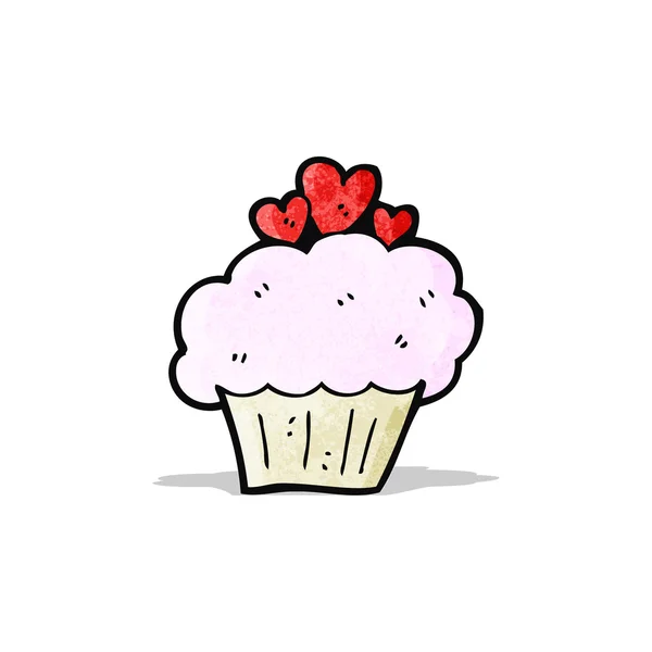 Cupcake de bande dessinée — Image vectorielle