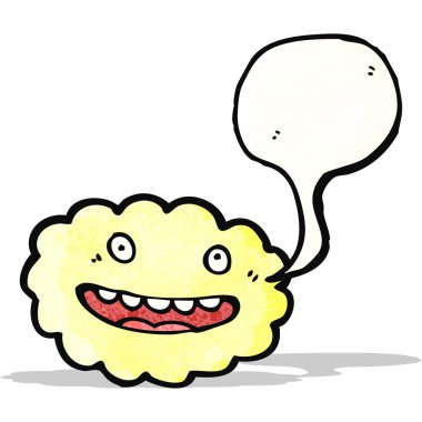 Konuşma baloncuklu çizgi film bulutu