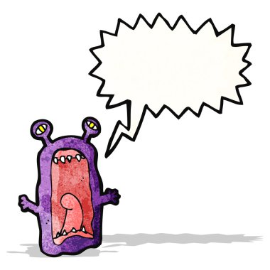 canavar çizgi film karakteri çığlık