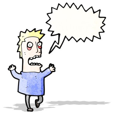 dehşete adam çizgi film