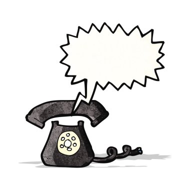 telefon çalan çizgi film.