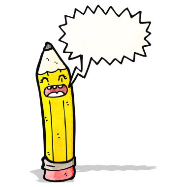 Konuşma baloncuklu çizgi film kalemi