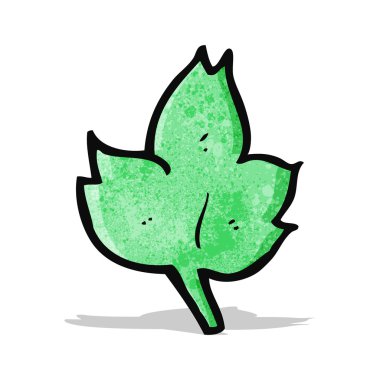 karikatür yaprak sembol,