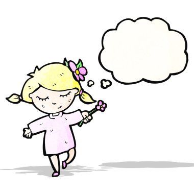 çiçek kız çizgi film