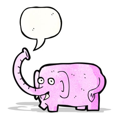 pembe fil trumpeting cartoon