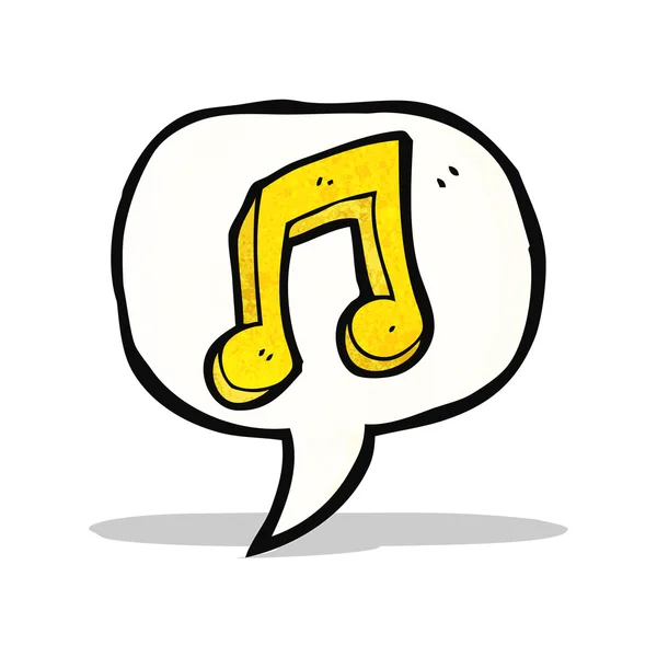 Cartoon muzieknoot — Stockvector