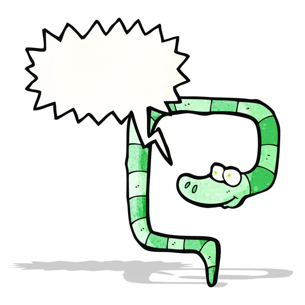 Hissing snake cartoon — Stock Vector