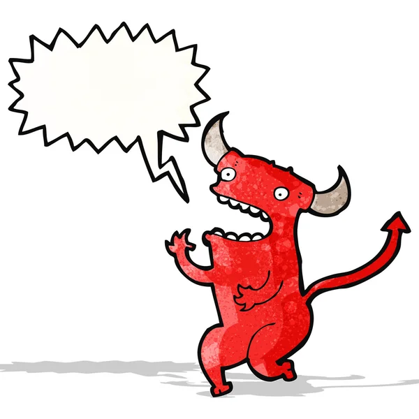 Ropade little devil cartoon — Stock vektor